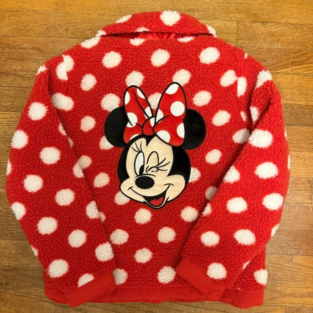 Disney Mickey Mouse Fleece Jacket Girls Youth Size 13 (Approx 12-14) NWT ❤️